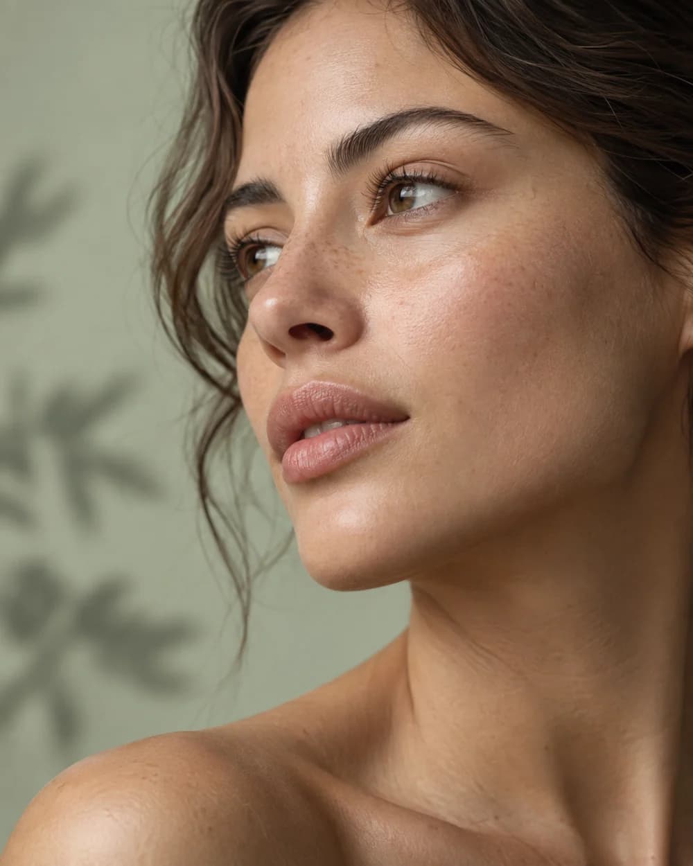Вымышленная героиня beauty-этюда с естественными пропорциями губ